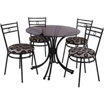 Durable Metal Dining Table