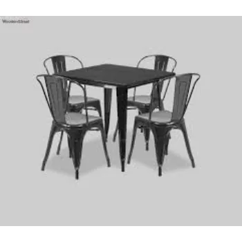 Plain Metal Dining Table