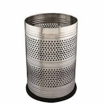 Polished Metal Dustbin