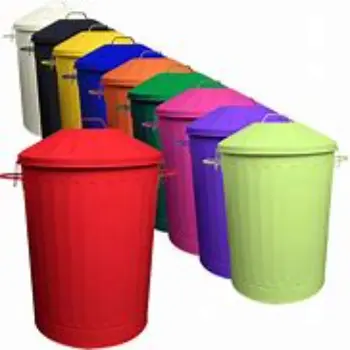 Antique Metal Dustbin
