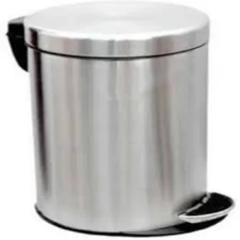 Attractive Pattern Metal Dustbin 