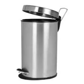 Silver Metal Dustbin