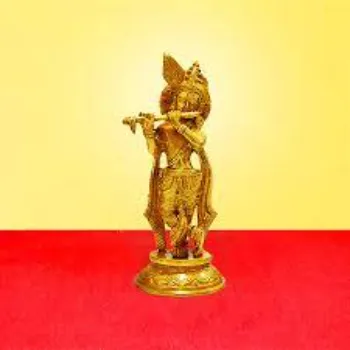  Metal Krishna God Statue