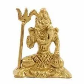  Golden Metal Shiva God Statue