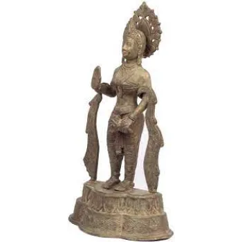  The surya craft Handmade Brass Metal God Vishnu Statue 
