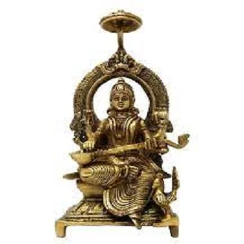 Goddess saraswati Playing Veena Statue