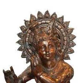 Metal Krishna God Statue