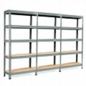 Furnished  metal racks 