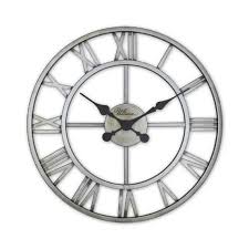 Silver Metal Wall Clock