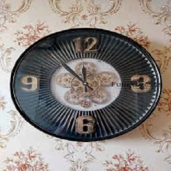 Black Metal Wall Clock