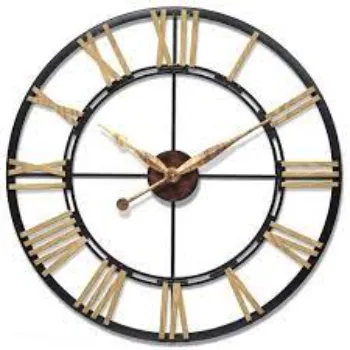  Peterson Artwares Wall Clock Wrought Iron Wall Clock