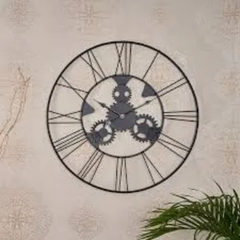  Gears Design Extra Large 40 Inch Metal Wall Clock 