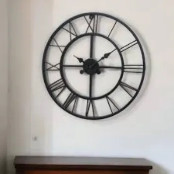  Horloge murale XXL roue romaine 