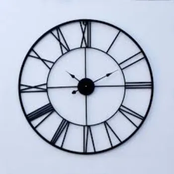  Craftter Black Metal 30 Inch Wall Clock