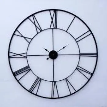  Craftter Black Metal 30 Inch Wall Clock