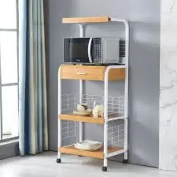 White Microwave Stand 