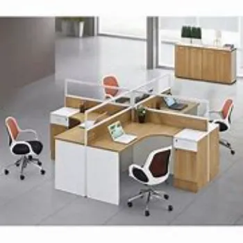 Furnished  modular office workstations