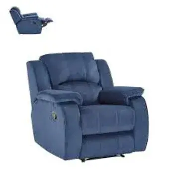 Blue Motorized Recliner Chair