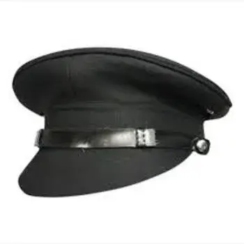 Black PVC Strip Security Cap For Men