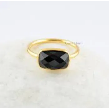 Rust Proof  Onyx Ring