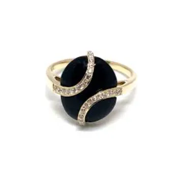 Modern Onyx Ring