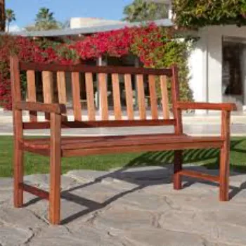 Regimented Structure Outdoor Bench