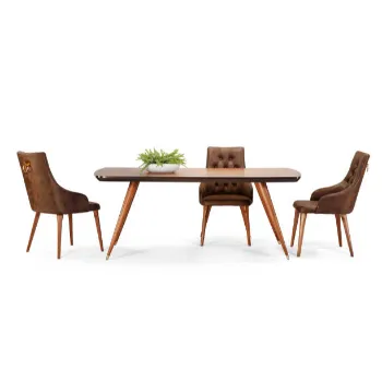 Wooden Oval Dining Table