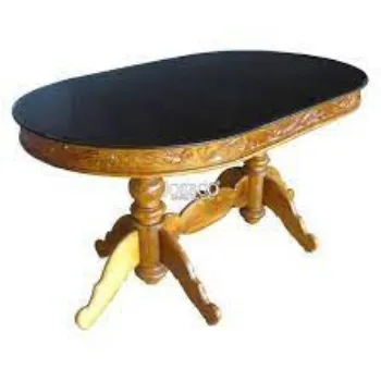 Wood Oval Dining Table