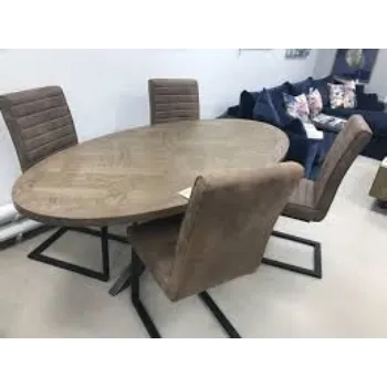 Wooden Oval Dining Table