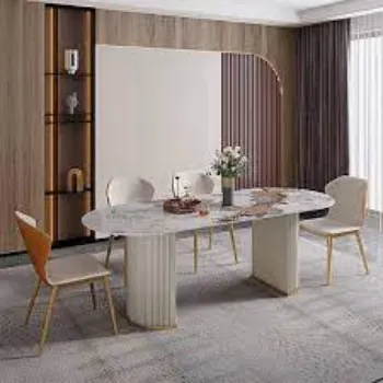 Easy To Place Oval Dining Table