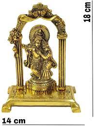 Radha Krishna Metal Statue 