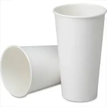 Round Disposable Plain Paper Glasses