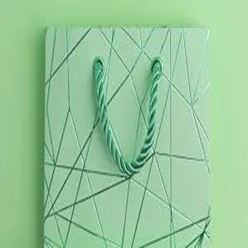 Green Color Gifting Shopping Paper Bag 