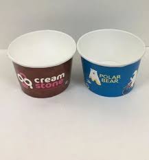 printed Paper Ice Cream Cup