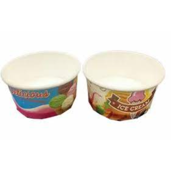 Color Coated Paper Ice Cream Cup