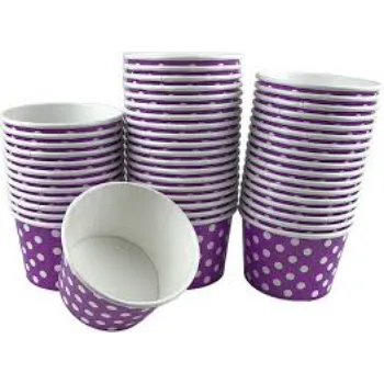 Dotted Paper Ice Cream Cup