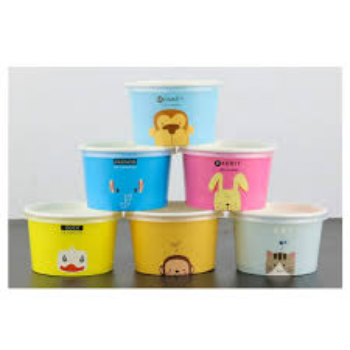 Custom Colorful Paper Ice Cream Cup