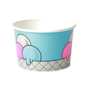 Solid Paper Ice Cream Cup