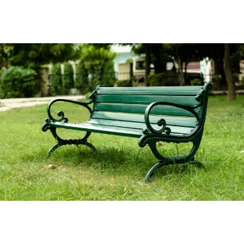Coated Park Bench