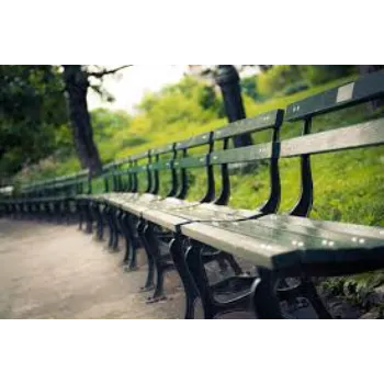 High Capacity  Park Bench