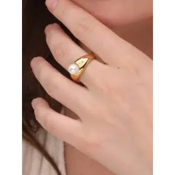 Rust Proof  Pearl Ring