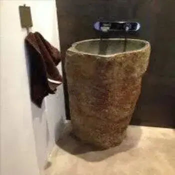 Round Ceramic Pedestal Wash Basin