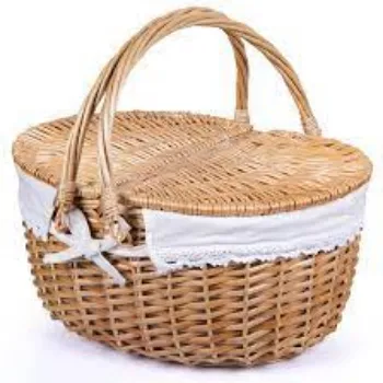 Picnic Basket Brown Color
