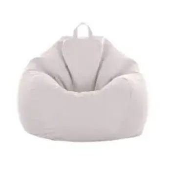 White Plain Bean Bag 