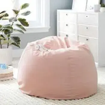 Peach Plain Bean Bag