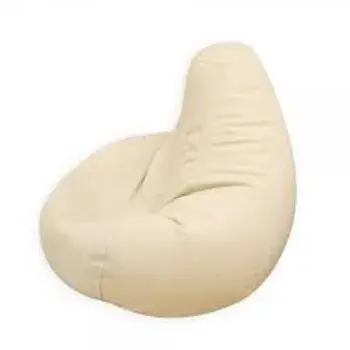 Cream Color Plain Bean Bag