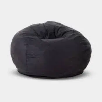 Plain Black Bean Bag