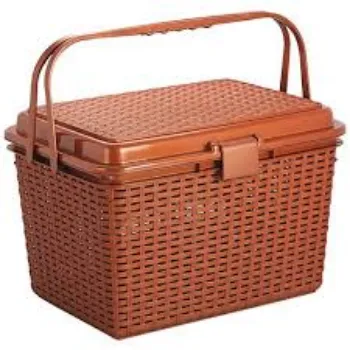 Plastic Basket Brown Color