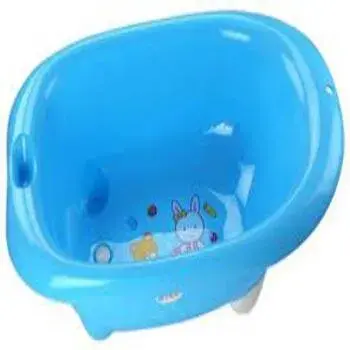 Blue, Plastic Bath Tub For Baby