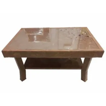 Polished Plastic Dining Table